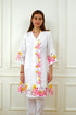 Mahira White Floral Pakistani Kurta Set